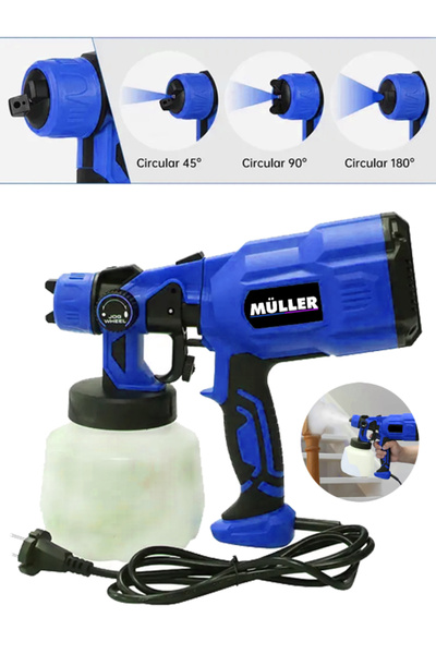 Pro Müller Alman 2000 W Duvar Panel,Beton Ahşap Vb Elektrikli Sprey Boya Püskürtme Tabancası Profesyonel