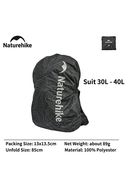 Naturehike M Camping Backpack Rainproof Cover Ultralight Waterproof Night Reflection 30-60L Bag Dus.