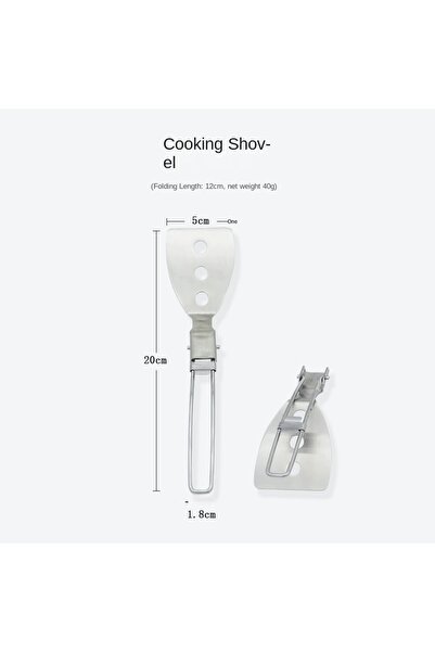 Choice Cooking Shovel Folding Spatula Spoon Shovel Food Turner Portable 304 S...