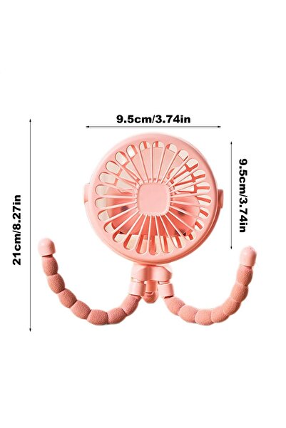 Choice مروحة عربة الأطفال C صغيرة محمولة للاستخدام الخارجي، مزودة بمنفذ USB و...