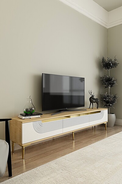 CENEYRA TSA1805DBG - MEYRA TSA180 TV STAND, TV SEHPASI ve TV ÜNİTESİ SAFİRMEŞ...
