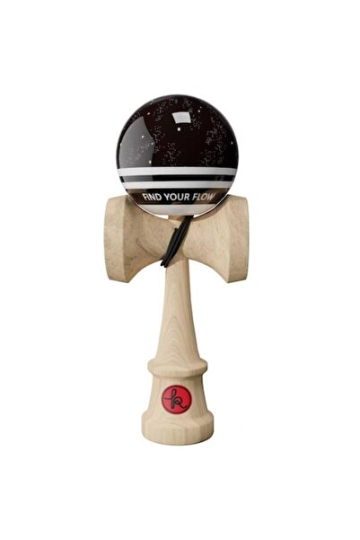 Kendama Europe Kendama Record Negru, Base cup, cupe mari 18, 5 cm + set ata cadou