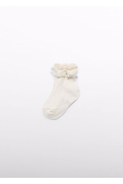 Abel & Lula Mayoral Abel Lula Baby Girl Socks Chic Cream