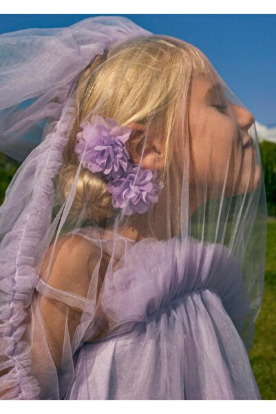 Abel & Lula Mayoral Abel Lula Cataramă cu flori din tul dublu pentru fete Sky...