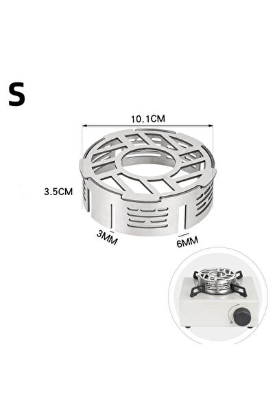 Choice موقد تخييم محمول S مزود بحلقة مقاومة للرياح، وواقي من الرياح، ومقاوم ل...