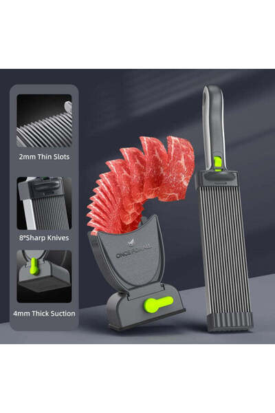 Sanlux Feliator Profesional pentru Carne cu Lame Multiple din Inox Alimentar si Grosime Ajustabila (2-4mm)