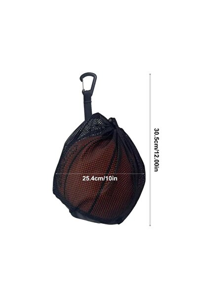 Choice ZQWD-1PCS Portable Drawstring Basketball Backpack Mesh Bag Football Soccer Volleyball Ball Storage B