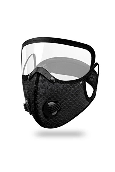 Choice قناع وجه أسود جديد لركوب الدراجات مع فلتر، نظارات واقية، قناع للغبار، ...