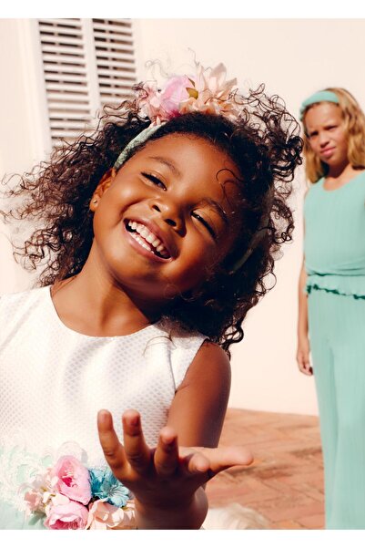 Abel & Lula Mayoral Abel Lula Girl Floral Crown Halo Green