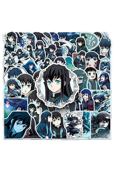 BANDAI 50 قطعة من ملصقات أنمي قاتل الشياطين توكيتو مويتشيرو، ملصقات كرتونية ر...