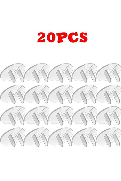 Choice 20 قطعة من أغطية المقابس الكهربائية الشفافة القياسية الأمريكية (10/20 ...