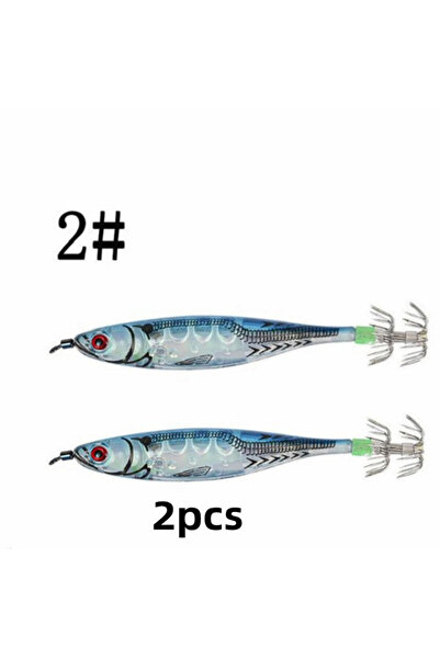 Choice طعم حبار مضيء باللون الأزرق الفاتح، قطعتان، 10.5 سم، 9.5 غرام، طعم صنا...