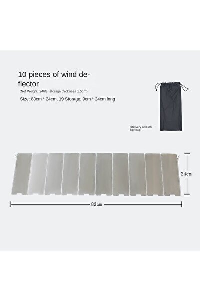 Choice 10 wind deflectors Tall Stove Windscreen-Gas Burner Windshield- Alumin...