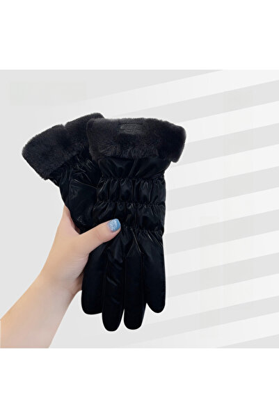 Choice black 1 pair Touchscreen Gloves for Women Soft Thermal Windproof Mittens Cozy Lining for Outdoor Cyc