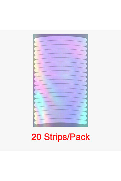 Choice عبوة من 20 قطعة - ملصقات عاكسة لعجلات الدراجات الهوائية، شريط عاكس لحو...