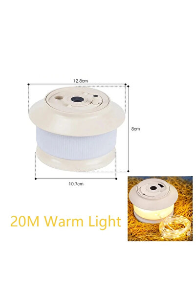 Choice White White 20M USB LED Camping Light Waterproof Storable String Light...