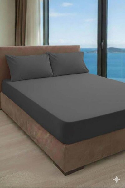 Özdilek Double Size Colorist Sheet - Anthracite