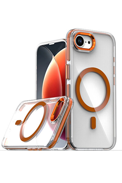 Joko 1615248747 غطاء ماج سيف لهاتف آيفون 16 إي (124852) - برتقالي