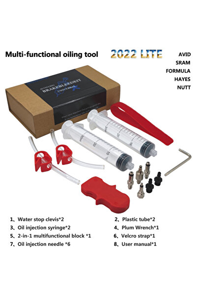 Choice طقم تنظيف زيت فرامل القرص الهيدروليكية للدراجات الهوائية 2022 LITE، مت...
