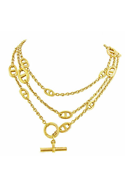 neslyaccessories HRMS قلادة طويلة ذهبية