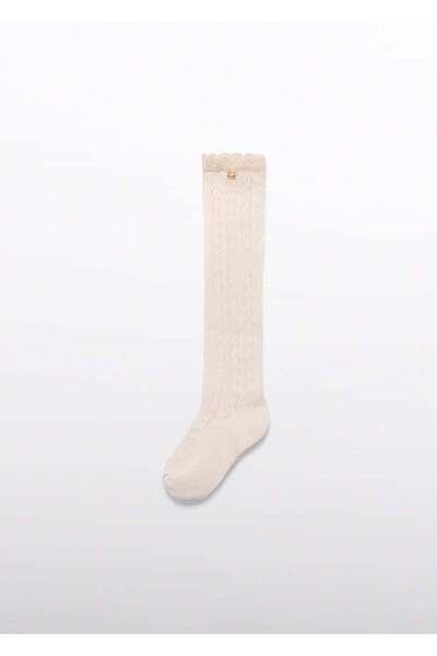 Abel & Lula Mayoral Abel&Lula Girls' Knee High Socks Beige
