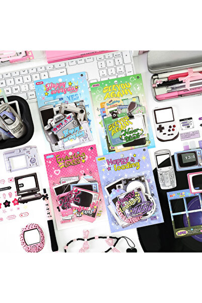 Choice مجموعة من 15 قطعة من ملصقات الذاكرة الإلكترونية اللطيفة، مثالية لصنع م...