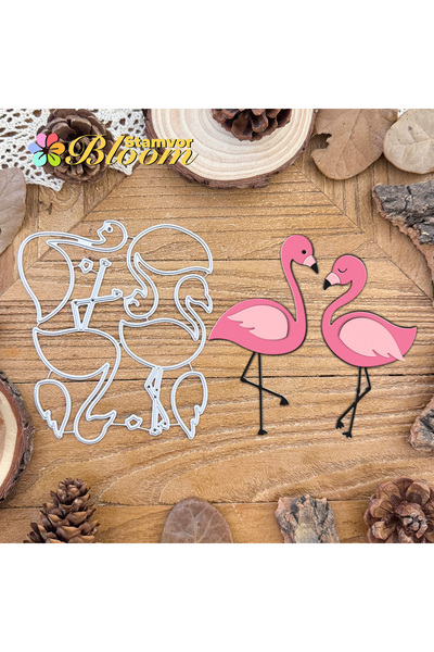 Choice قوالب تقطيع معدنية أصلية رائعة بتصميم طبقات من الطيور والفلامنجو، مثالية لتزيين سجلات القصاصات والنقش.