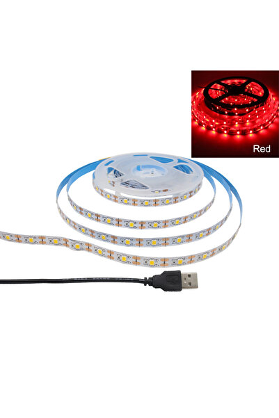 Choice شريط إضاءة LED بطول 3 أمتار، أحمر، 5 فولت، أسود، يعمل بمنفذ USB، SMD 2...