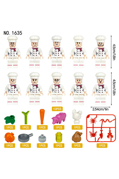Choice دمية الطاهي الصغير 1635، مجموعة مكونة من 10 قطع، ألعاب، حيوانات، خنازي...