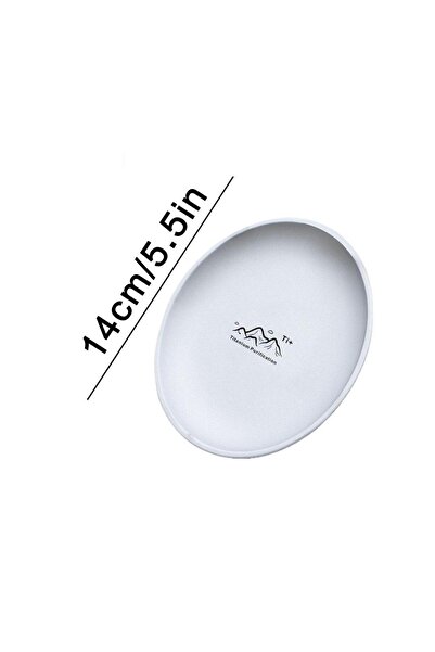 Choice طبق تخييم من التيتانيوم مقاس 14 سم، أدوات مائدة للسفر، قابل للتكديس، ل...