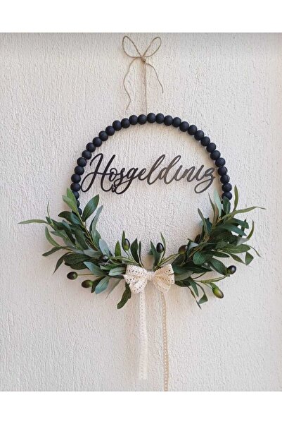 shop Ahşap Boncuk Detaylı Kapı Süsü Duvar Dekoru Hediyelik