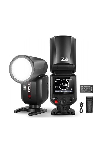 NEEWER Z2PRO-C Yuvarlak Başlıklı Bataryalı Tepe Flaşı (Canon)