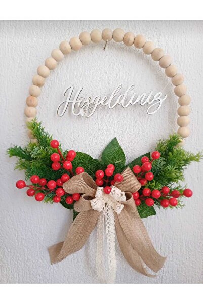 shop Ahşap Boncuk Detaylı Kapı Süsü Duvar Dekoru Hediyelik