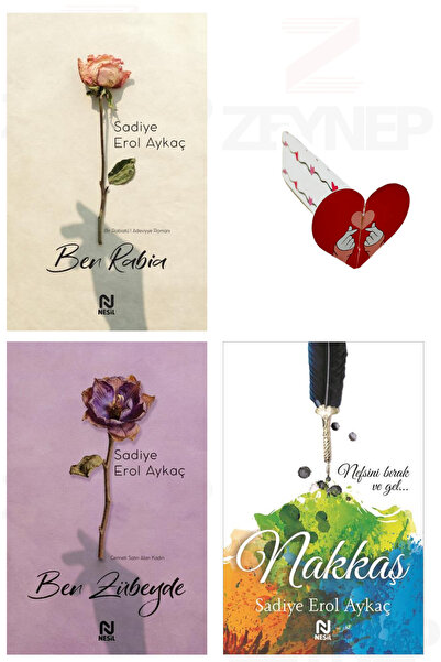 Nesil Yayınları Ben Rabia - Ben Zübeyde - Nakkaş 3 Kitap Set (Özel Tasarım Ka...