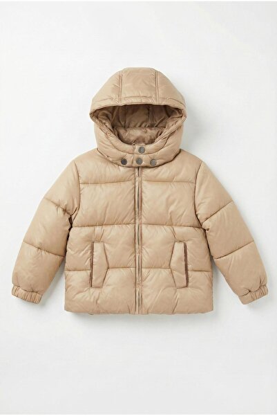 Abel & Lula Mayoral Abel&Lula Girls' Sports Short Coat Beige