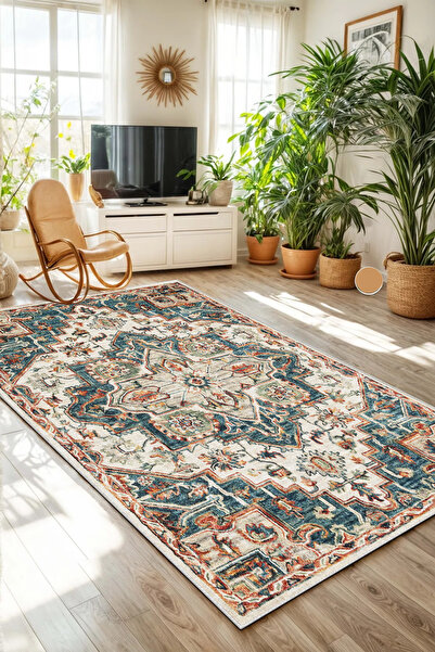 Halise Home Yıkanabilir Kaymaz Taban Dijital Baskılı Mutfak Halısı ,Yolluk