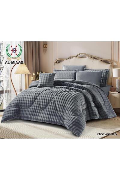 ALMIAAD Double winter bedspread, rabbit fur-lined front - quilt - 230*250