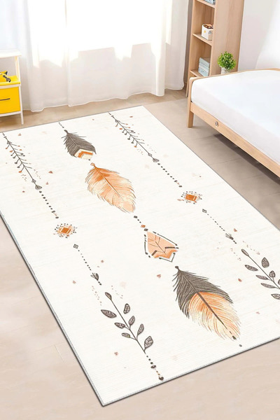 Halise Home Yıkanabilir Kaymaz Taban Dijital Baskılı Mutfak Halısı ,Yolluk