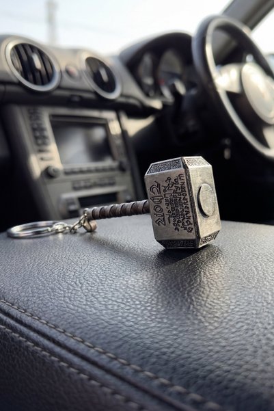 shop Thor Hammer V1 Metal Keychain