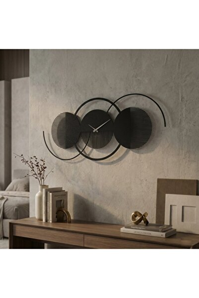 Viya Art Decor Modern Tasarım Metal Dekoratif Duvar Saati