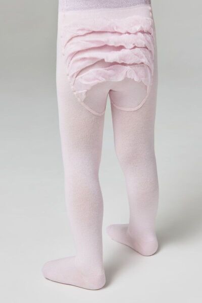 Conte Elegant Șosete subțiri din bumbac cu volane și lurex, Conte Kids Tip-To...