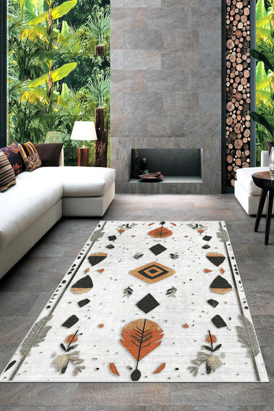 Halise Home Yıkanabilir Kaymaz Taban Dijital Baskılı Mutfak Halısı ,Yolluk