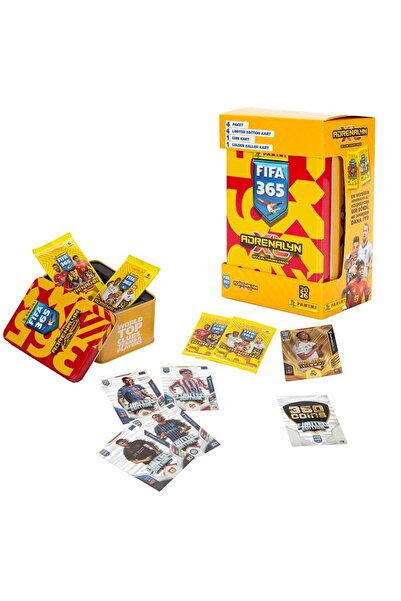 Panini FIFA 365 Adrenalyn XL 2026 Trading Card Metal Kutu - Sarı-Kırmızı