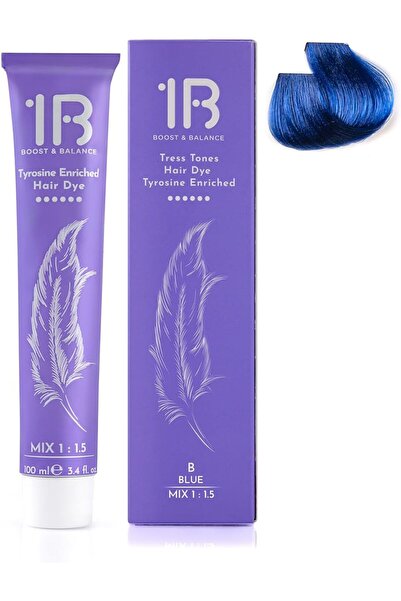 1B Hair Color Cream #B Blue – Permanent Intense Blue Hair Dye