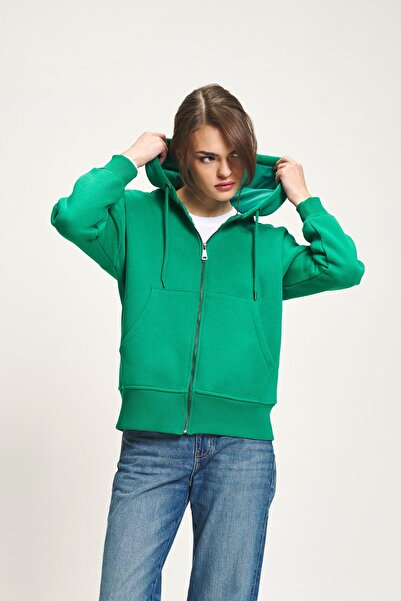 Lijuri Verde cu glugă și Pocket Sweat 3486 R3-A-K1