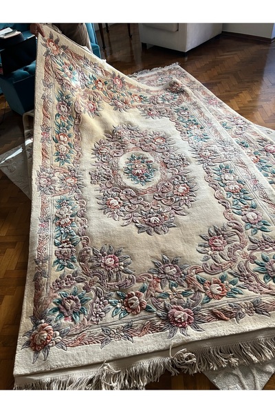 RD RAMAZAN DAĞ EL HALI SANATI El Dokuma Kabartmalı Çin Halısı Birinci Sınıf K...