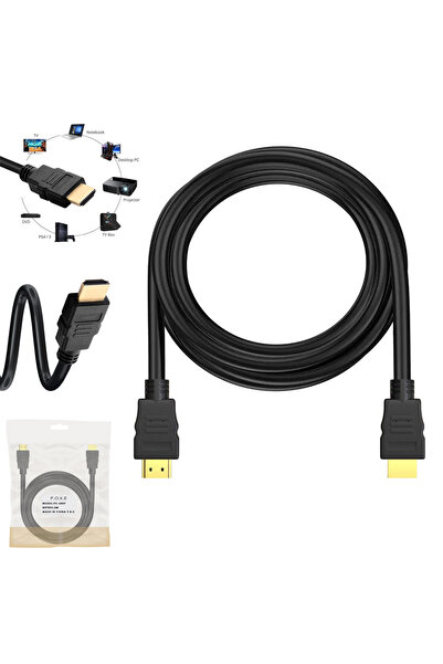 Poke كابل اتش دي ام اي 1.4 فولت 4 كيه ذهبي 3 متر PK-6859