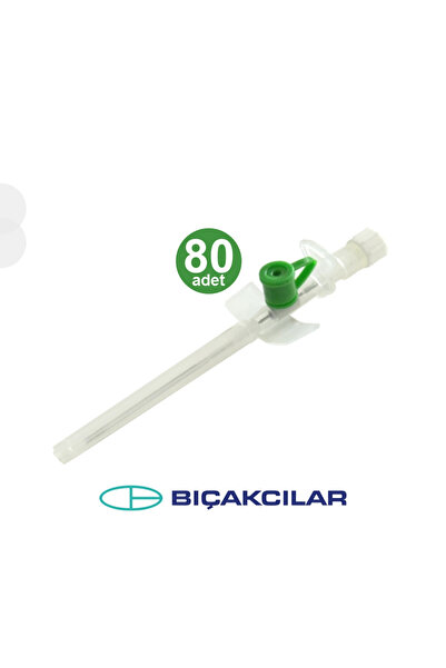 Genel Markalar Bıçakcılar Branül (İntraket) Yeşil (18G) 80'li Kutu