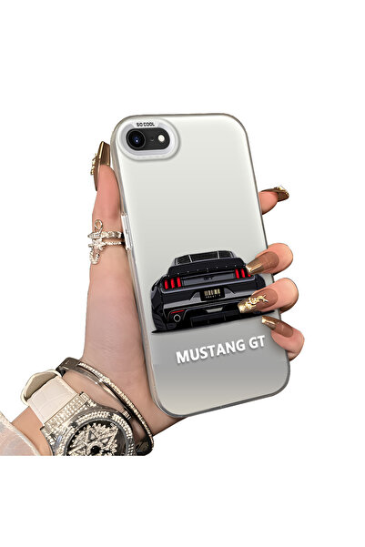 ucuc iPhone 7/8/Se 2020 2022 Compatible Silicone Edge Hard Back Anti Fall Cas...