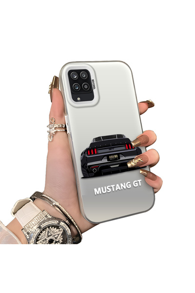 ucuc حافظة سيليكون متوافقة مع هاتف سامسونج جالاكسي A12/M12 ذات حافة صلبة ومضا...